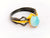 RITI- Sterling Silver Unisex Oxidised Gold Plated  Ring - Auriann