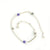 925 Sterling Silver Designer Purple Stone Anklet