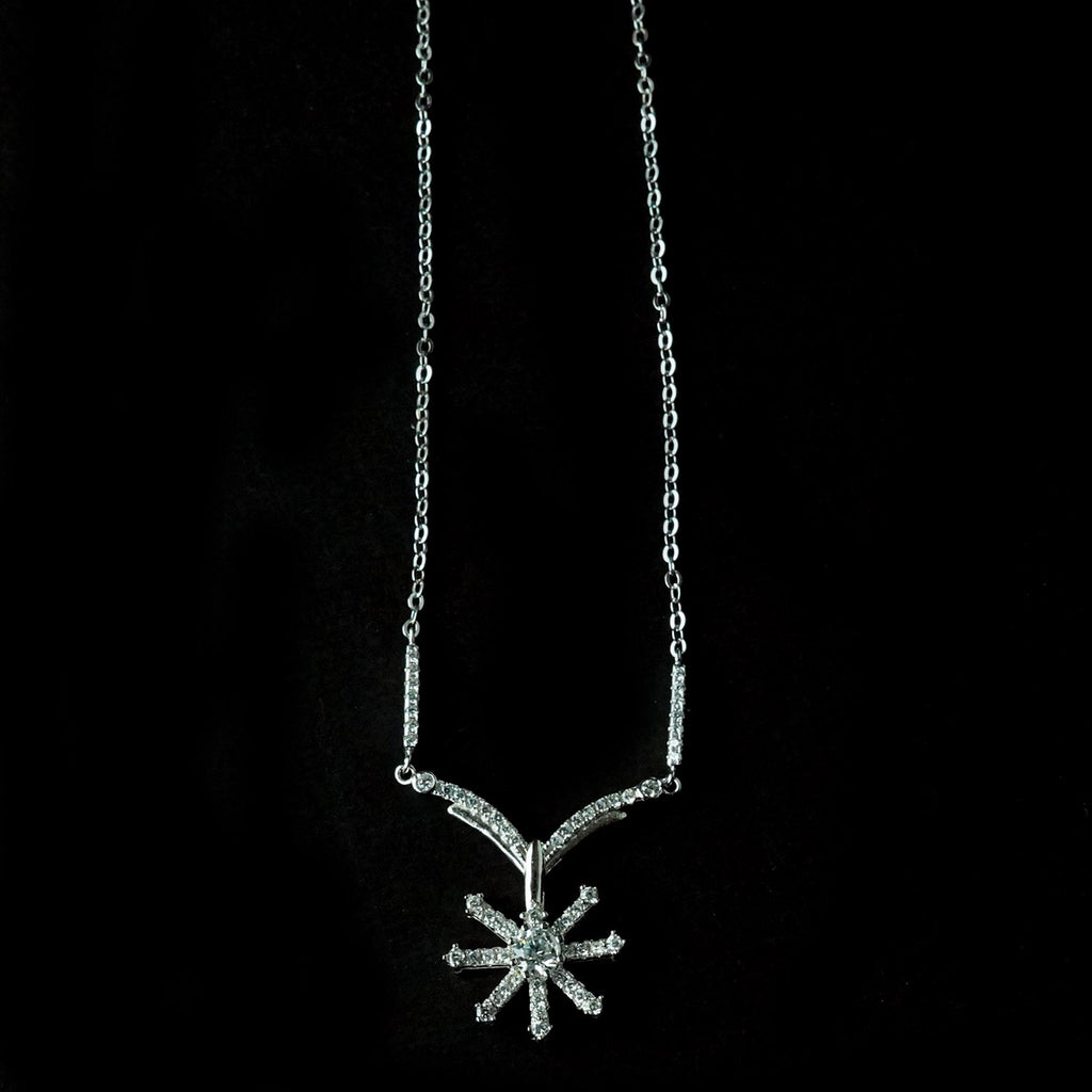 Flower Drop Chain Pendant