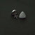 Buy Triangular 925 Sterling Silver Studded Stud