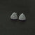 Buy Triangular 925 Sterling Silver Studded Stud