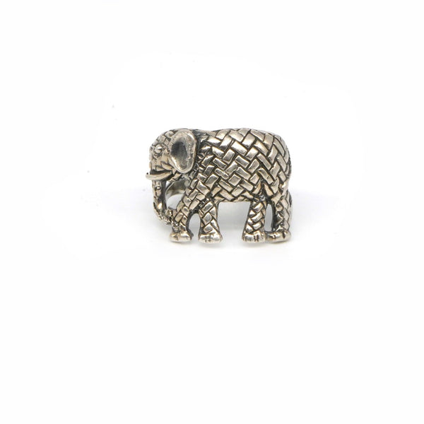 Buy 925 Sterling Silver Jewellery Black Vintage Elephant Ring