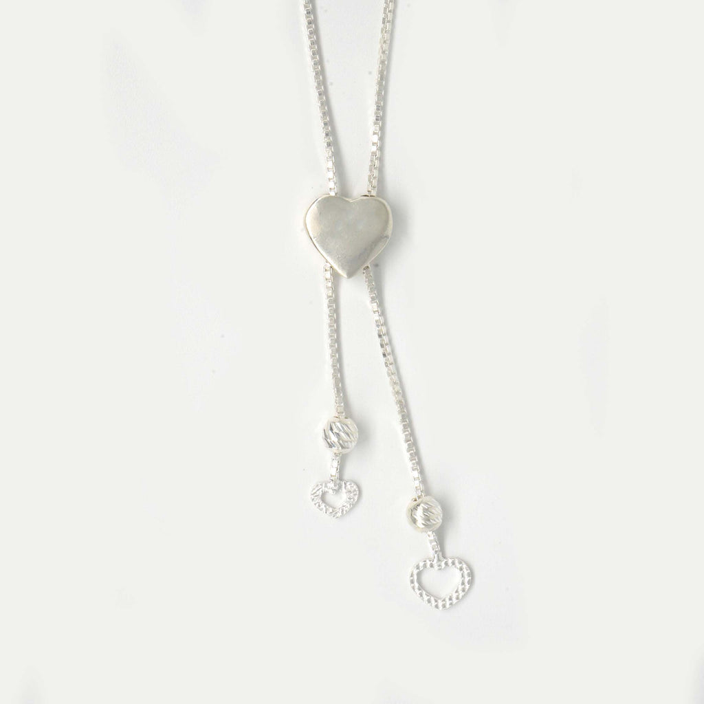 Buy online Slider Heart 925 Sterling Silver Necklace