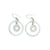 Buy 925 Sterling Silver jewellery CZ Double Hoop Earring for women