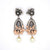 Buy Oxidised Pearl Stud 925 Sterling Silver Earring