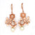 Buy 925 Sterling Silver jewellery Rose Gold Pearl Earring for women