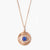 Buy 925 Sterling Silver Rose Gold Evil Eye Necklace