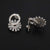 Buy Antique Flower Shaped Stud 925 Sterling Silver Jewellery for women