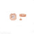 Buy 925 Sterling Silver Square Shaped  Crystal Rose Gold Stud