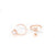 Buy Antique Cubic  Zirconia Hoop Stud 925 Sterling Silver Jewellery for women