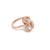 Buy a Rose Gold Charm 925 Sterling Silver Ring