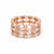 Buy online Rose Gold Round 925 Sterling Silver Ring