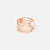 Buy Rose Gold Four Finger 925 Sterling Silver Ring