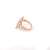 925 Sterling Silver Rose Gold Pointer Ring