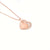 Buy 925 Sterling Silver jewellery Double Heart Rose Gold Chain Pendant for women