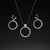 925 Sterling Silver Hoop Pendant with Earring