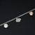 925 Sterling Silver Pink Pearl CZ Flower Anklet