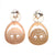 Buy Solid Rose Gold Hanging with 925 Sterling Silver Stud