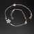 Buy 925 Sterling Silver Jewellery Flower Charm Anklet