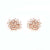 Buy Antique  CZ Rose Gold Stud 925 Sterling Silver Jewellery for women