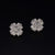 Buy Flower Shaped Crystal Stud 925 Sterling Silver jewellery for women