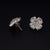 Buy Flower Shaped Crystal Stud 925 Sterling Silver jewellery for women