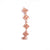 Buy 925 Sterling Silver Studded Rose Gold Bracelet