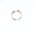 Sterling Silver Gold Plated Fancy Love Ring - Auriann