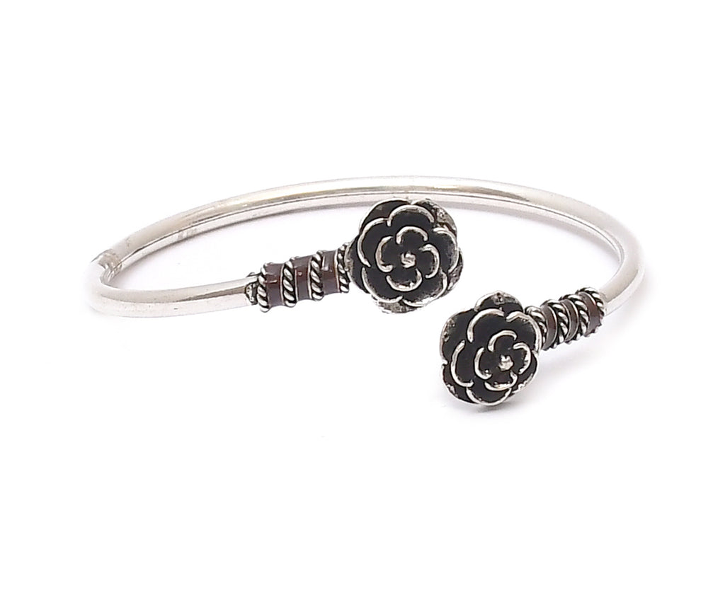 RITI- Sterling Silver Rose Thai Bracelet - Auriann