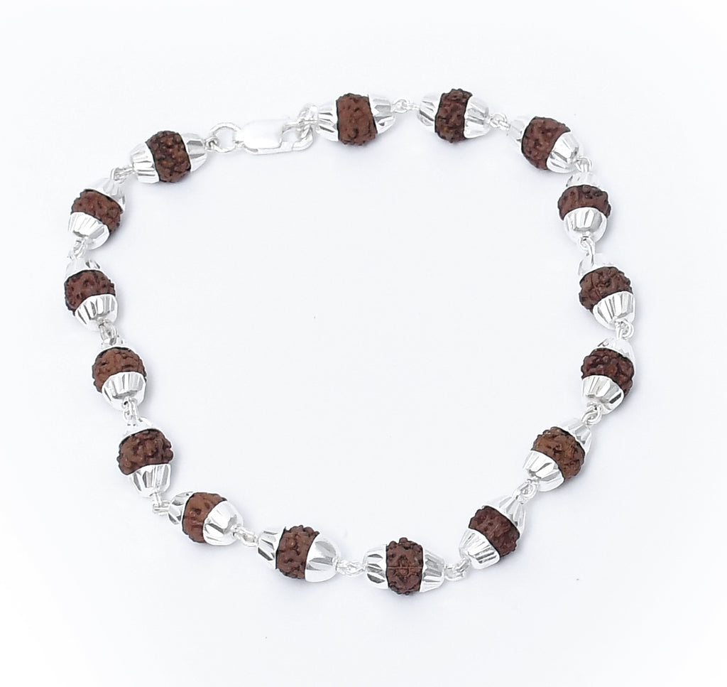 Silver Rudraksha Bracelet - Auriann