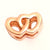 Sterling Silver Double Heart Bead - Auriann