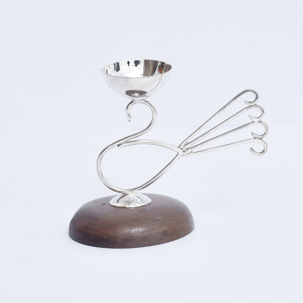 Buy online 925 Sterling Silver Four Finger Diya