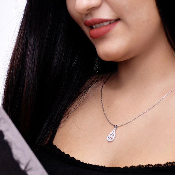 Silver CZ Mini Pendant - Auriann