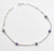 925 Sterling Silver Designer Purple Stone Anklet