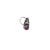 RITI- 925 Sterling Silver Oxidised Ruby Stone Nose Ring