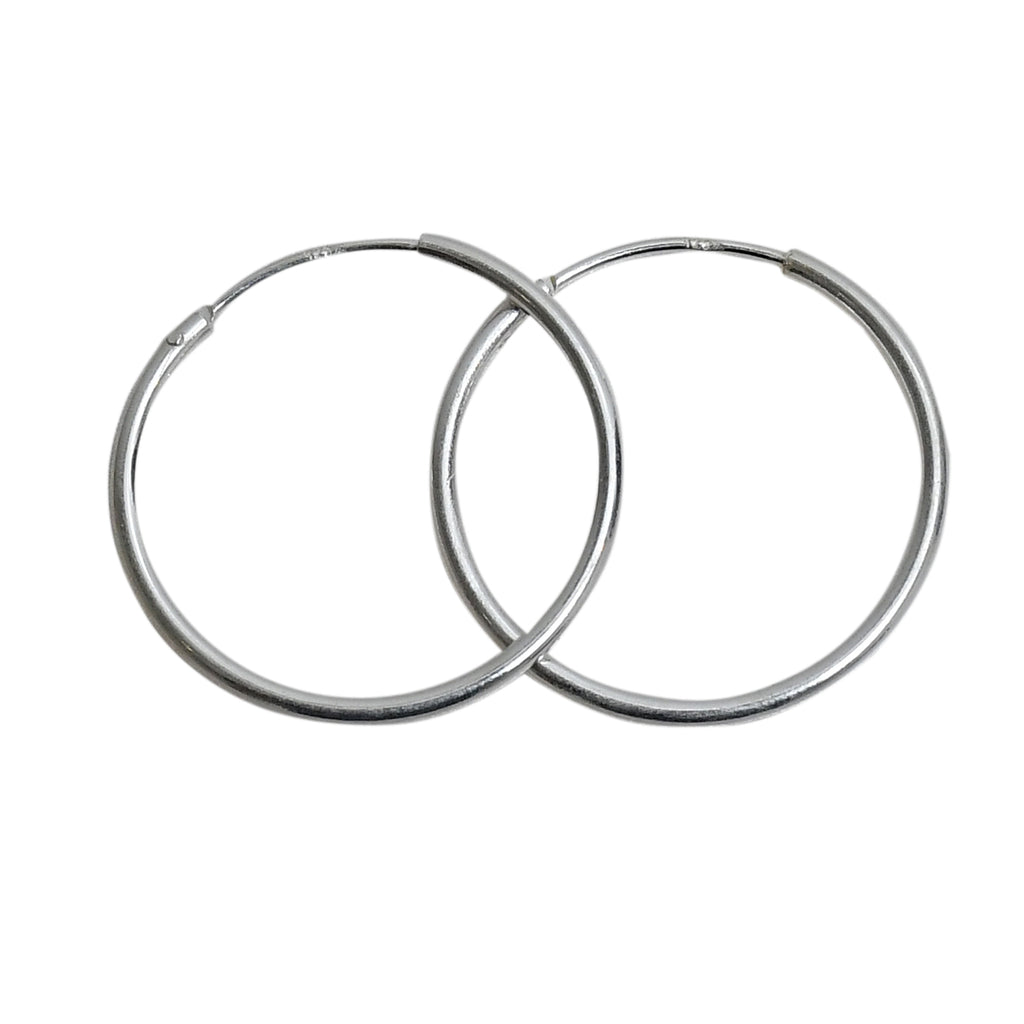 Mini Silver Hoop Earrings - Auriann