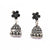 Buy 925 Sterling Silver Black Rose Jhumka Earring for women