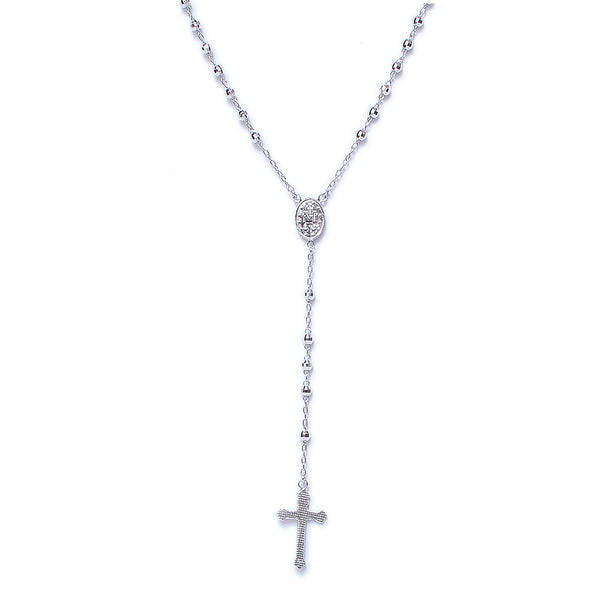 Sterling Silver Hanging Cross Pendant Chain - Auriann