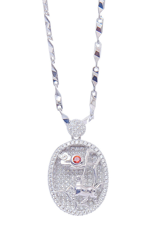 Silver 3D Charm Pendant Chain - Auriann