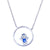 Sterling Silver Mini Circle Pendant with Chain - Auriann