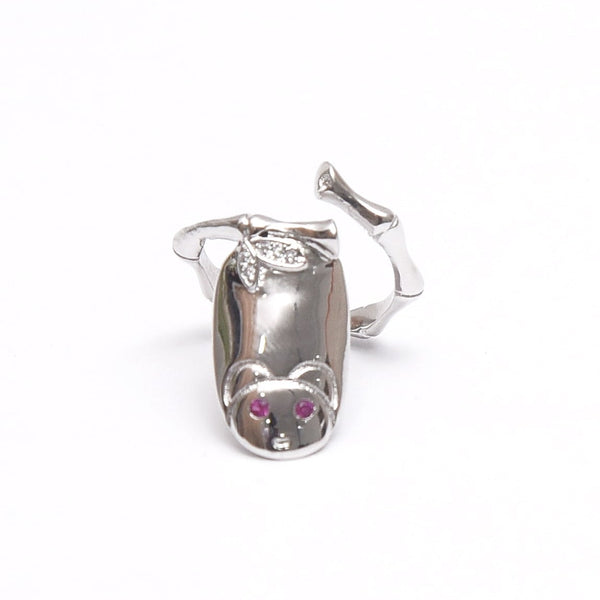 925 Sterling Silver Adjustable Cat Nail