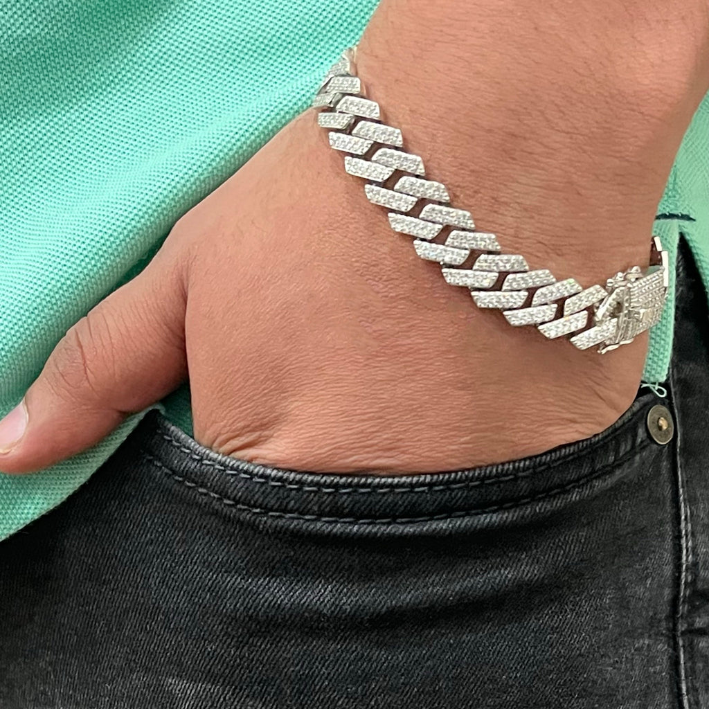 925 Sterling Silver jewellery buy Cuban Bracelet